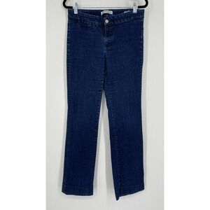 Banana Republic Straight Leg Jeans Women's Size 27 Mid Rise Stretch Denim Blue